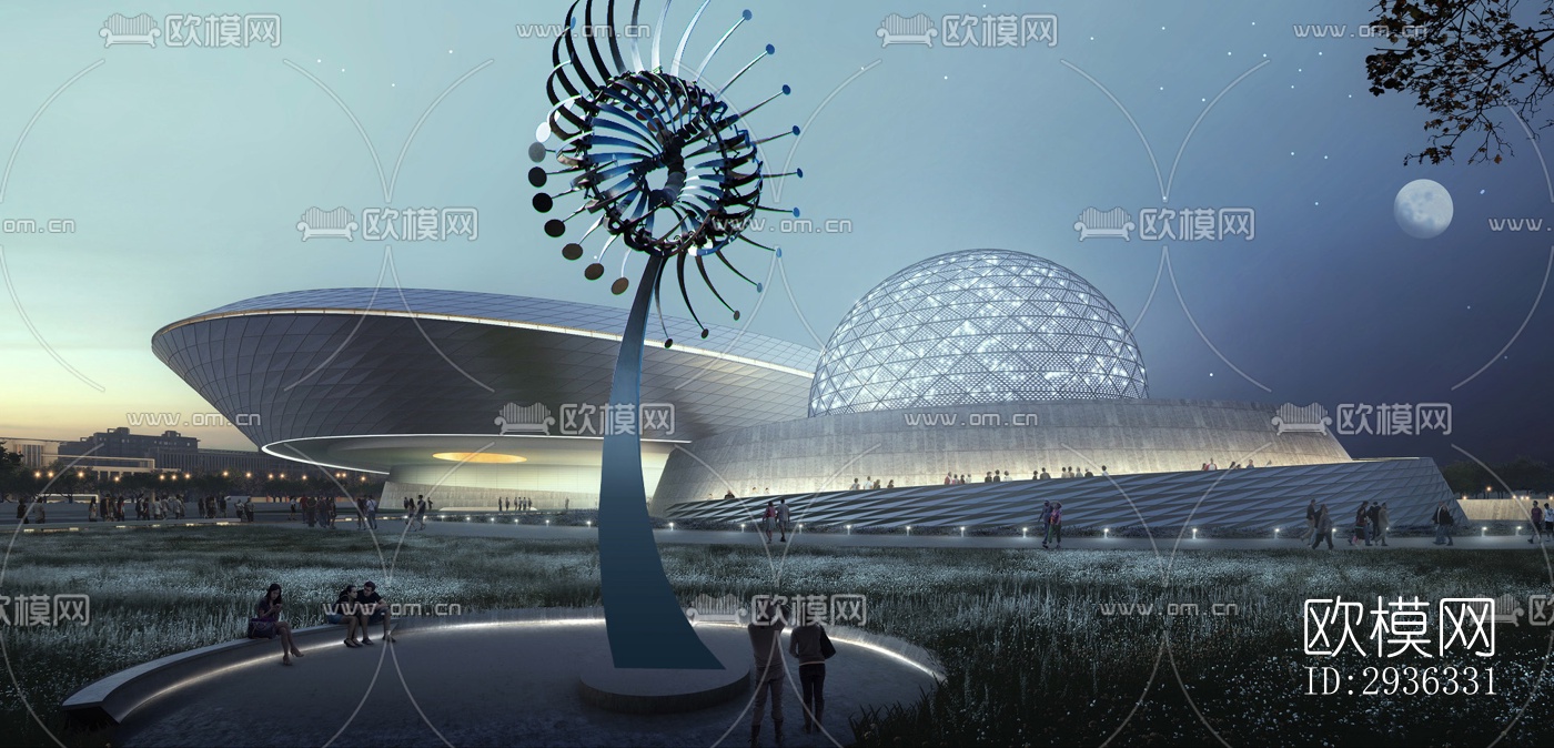 现代美术博物馆效果图下载（渲染图11）