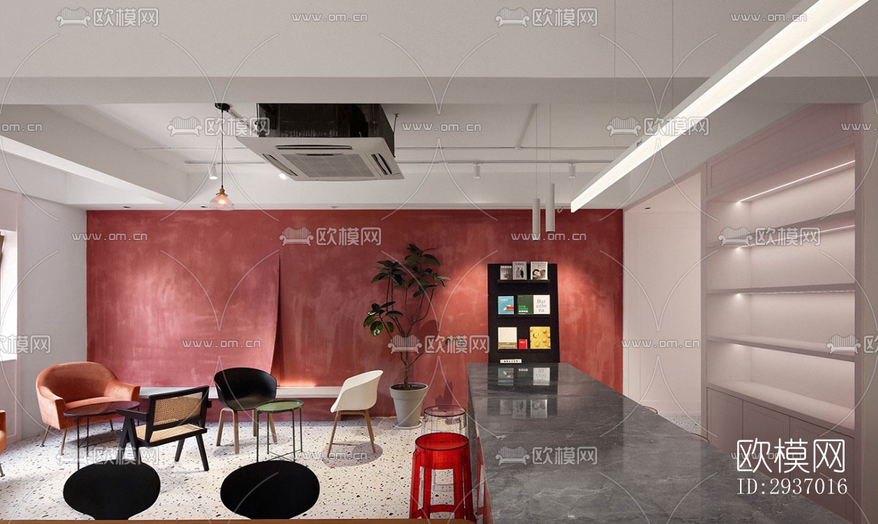 工业风咖啡奶茶效果图下载（渲染图9）