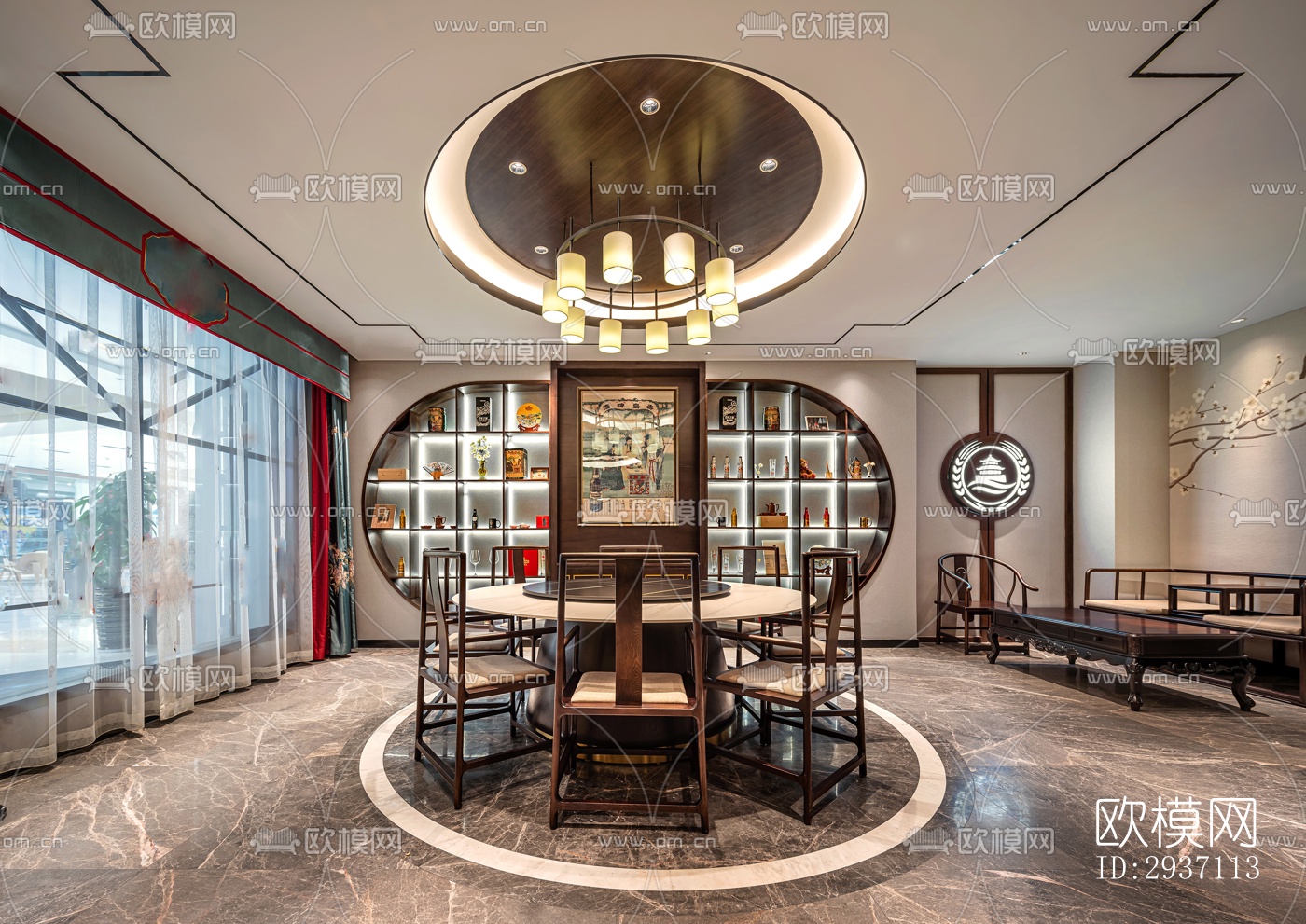 后现代西餐厅效果图下载（渲染图7）