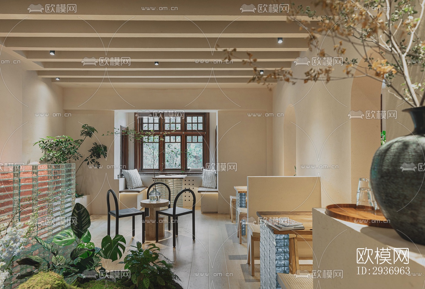 侘寂咖啡奶茶效果图下载（渲染图5）