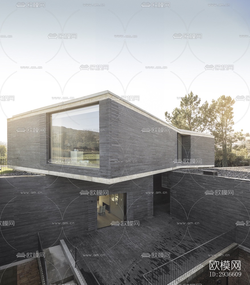 工业风居住建筑效果图下载（渲染图9）