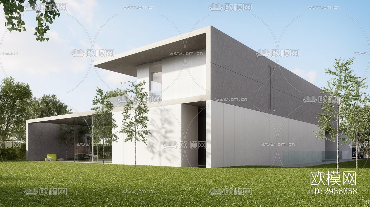 现代居住建筑效果图下载（渲染图6）