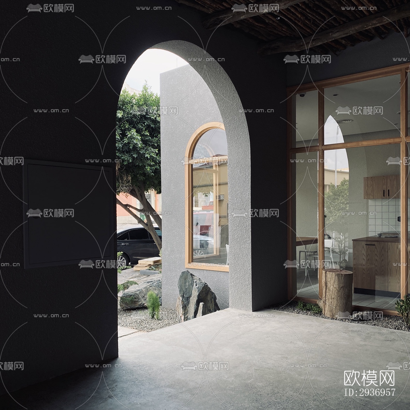 侘寂咖啡奶茶效果图下载（渲染图7）