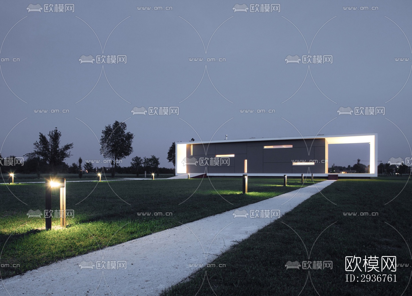 现代居住建筑效果图下载（渲染图17）