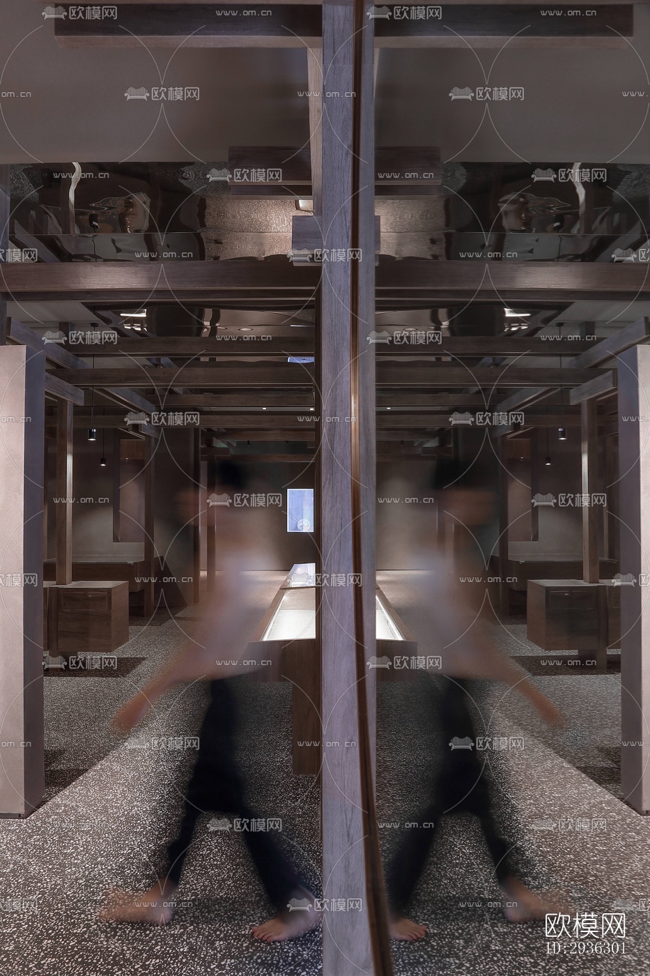 新中式美术博物馆效果图下载（渲染图9）