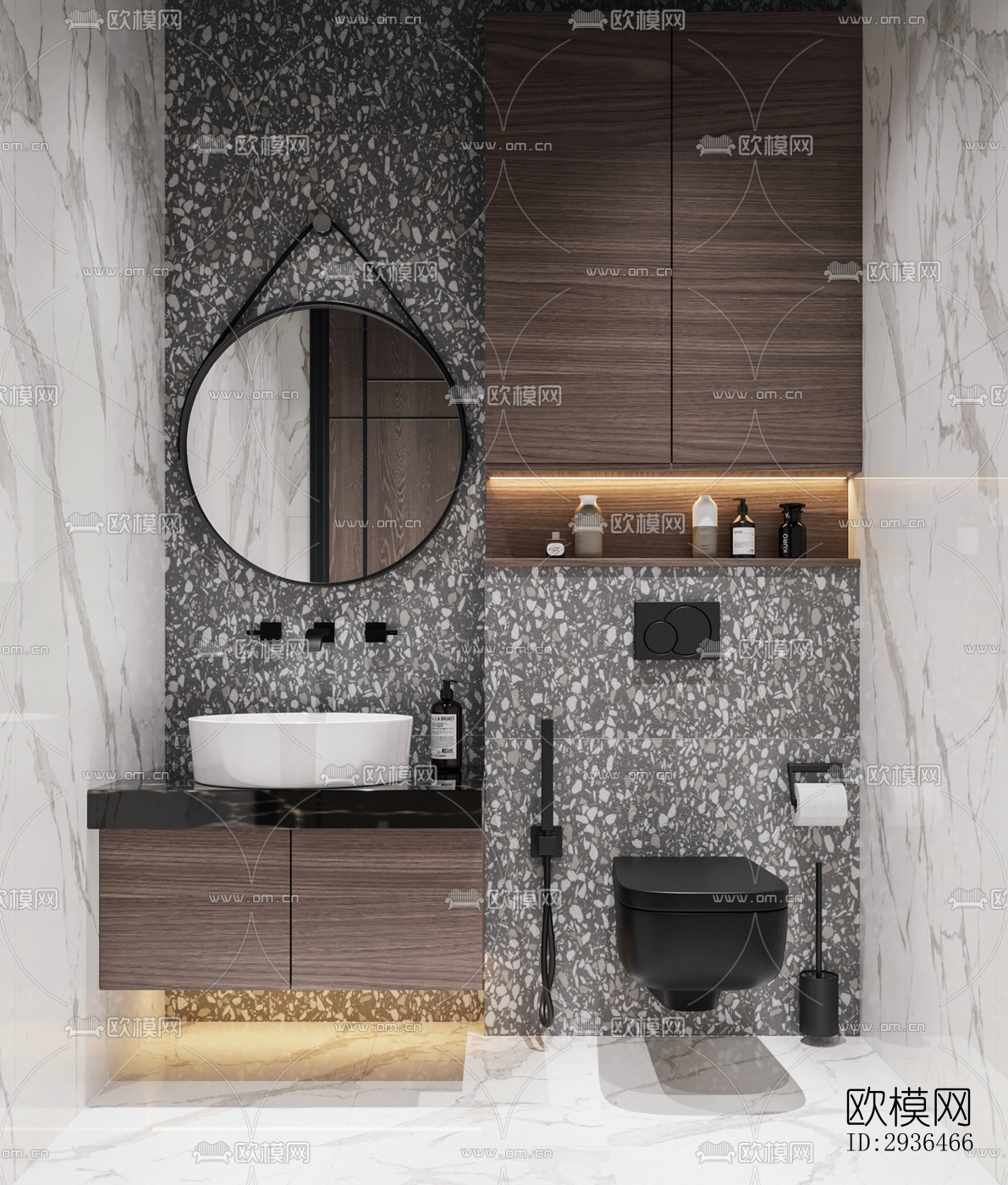 现代办公区效果图下载（渲染图13）