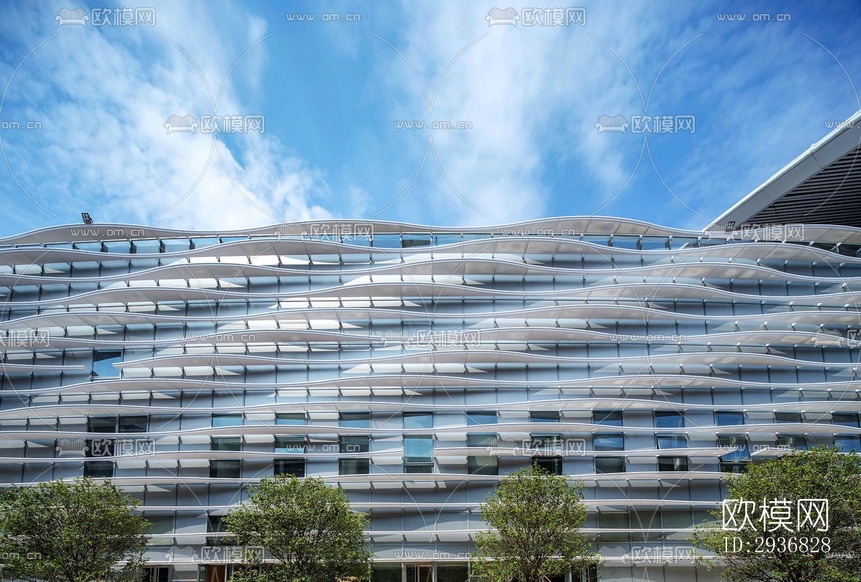 現(xiàn)代文體建筑效果圖下載(渲染圖10)