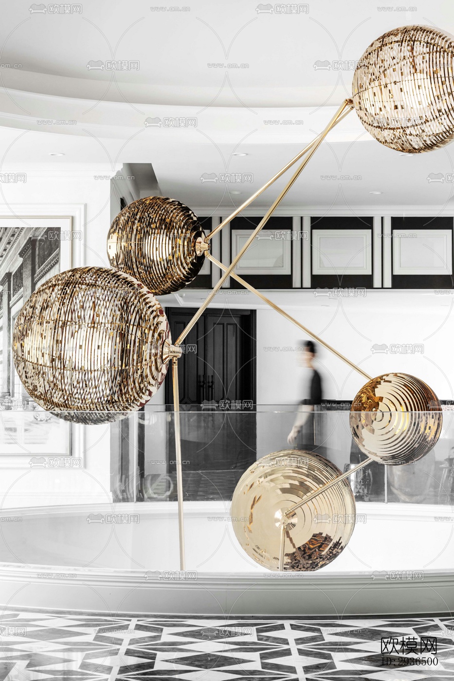 现代办公区效果图下载（渲染图17）