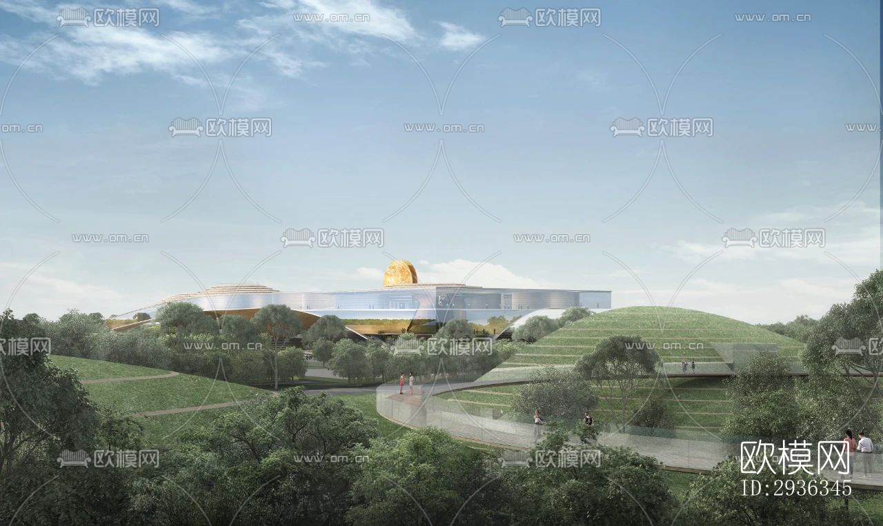 现代美术博物馆效果图下载（渲染图9）