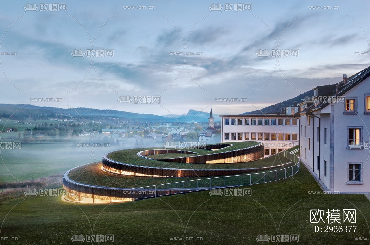 现代美术博物馆效果图下载（渲染图17）