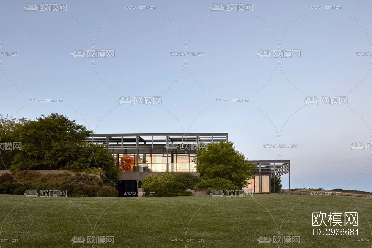 现代居住建筑效果图下载（渲染图18）