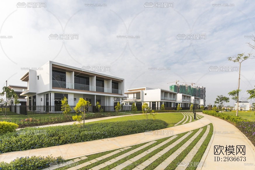 現(xiàn)代居住建筑效果圖下載(渲染圖9)