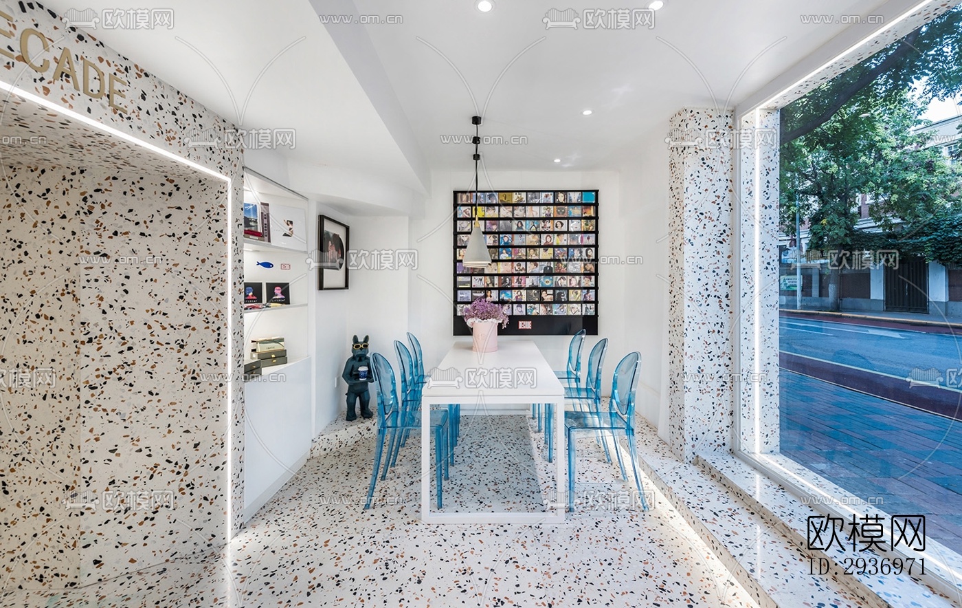 北欧咖啡奶茶效果图下载（渲染图12）