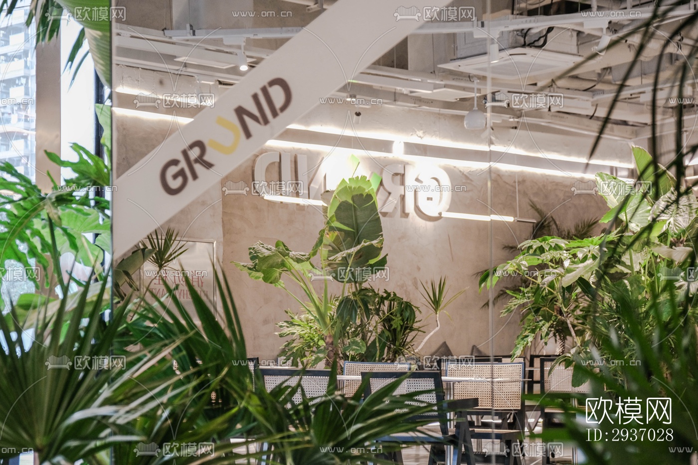 工业风咖啡奶茶效果图下载（渲染图2）