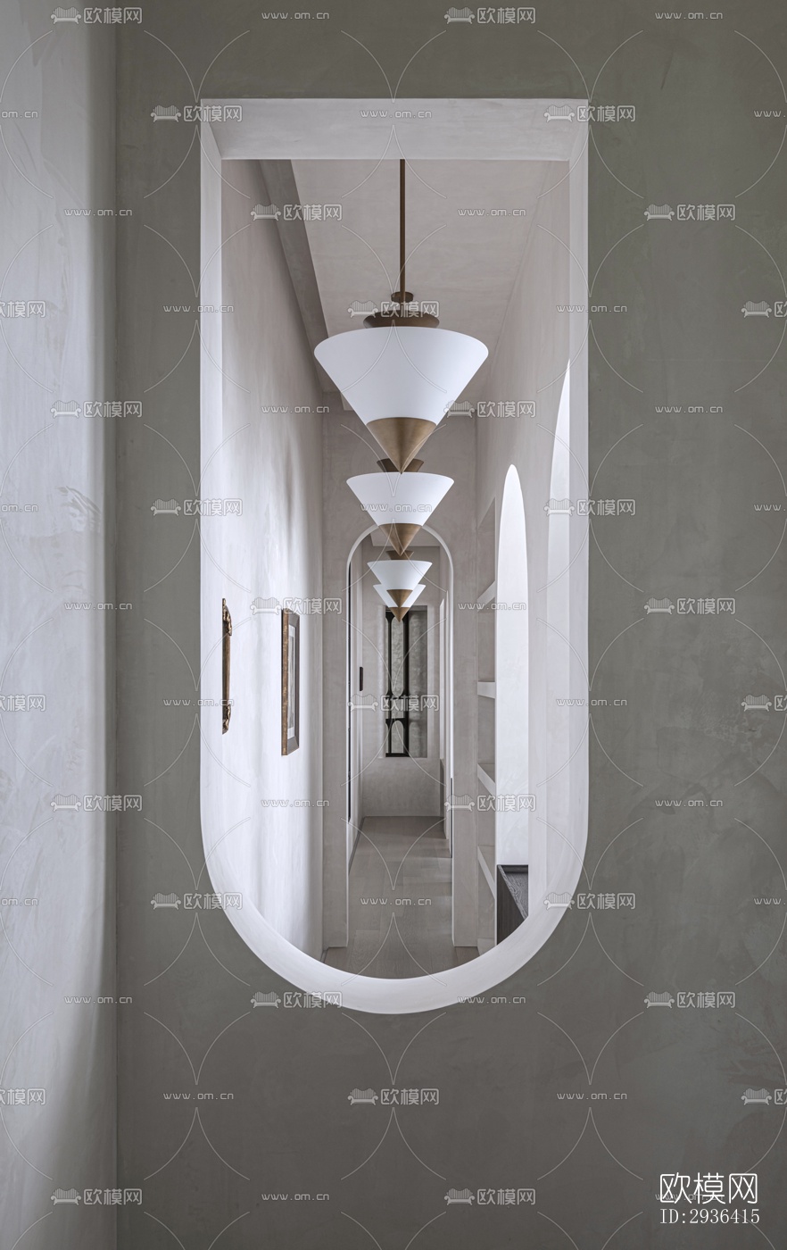 侘寂办公区效果图下载（渲染图9）