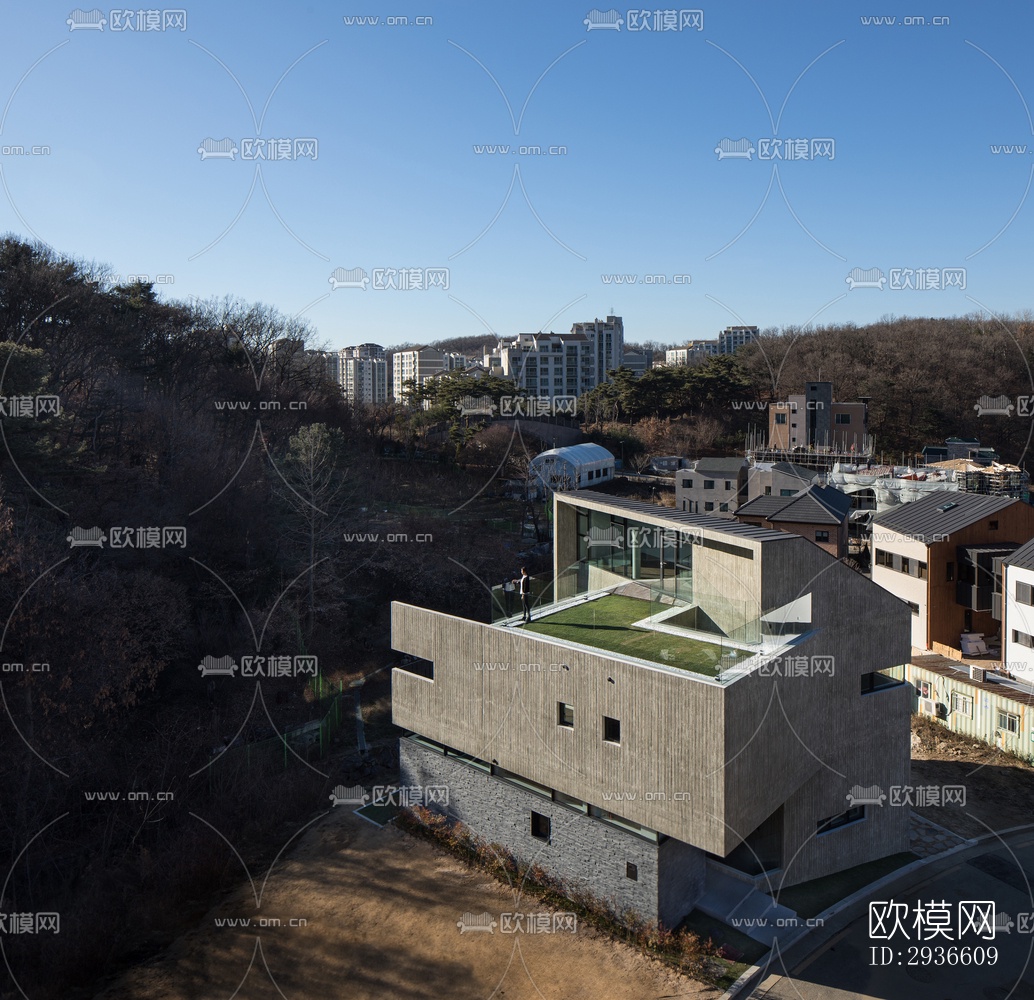 工业风居住建筑效果图下载（渲染图20）