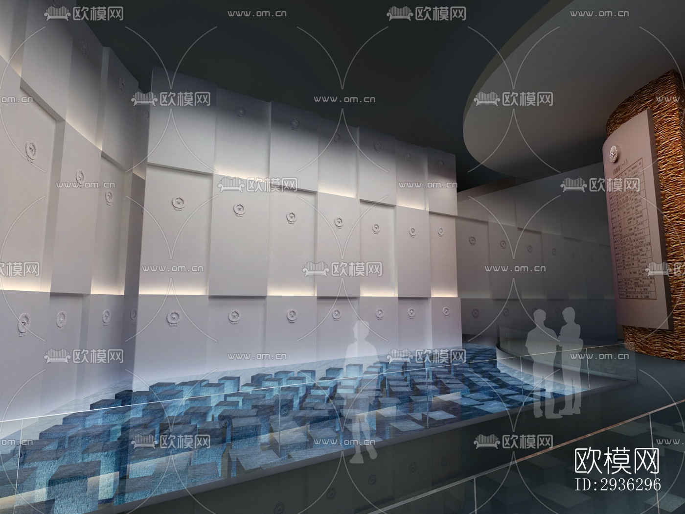 新中式美术博物馆效果图下载（渲染图17）