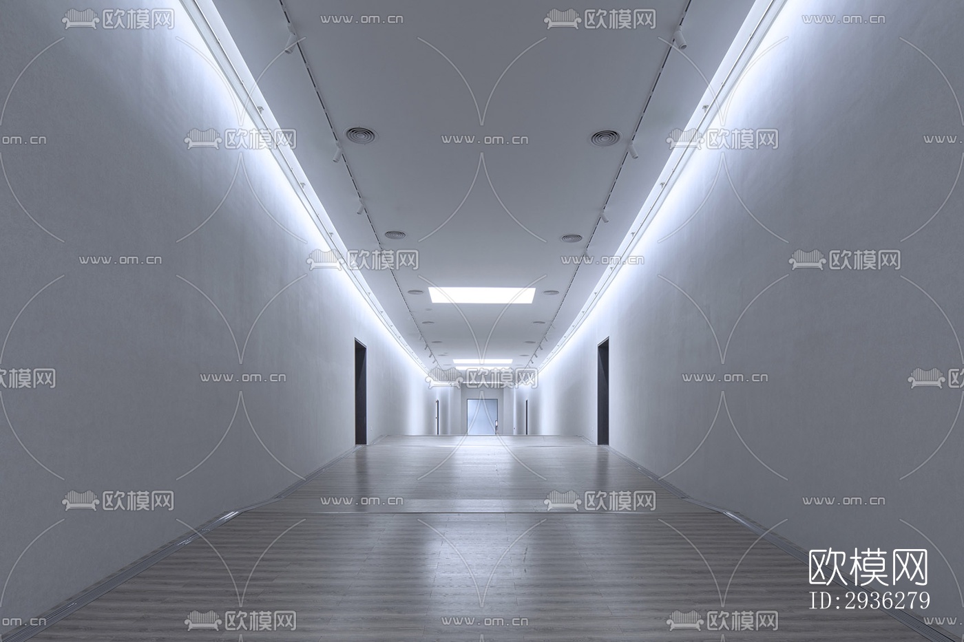 新中式美术博物馆效果图下载（渲染图2）