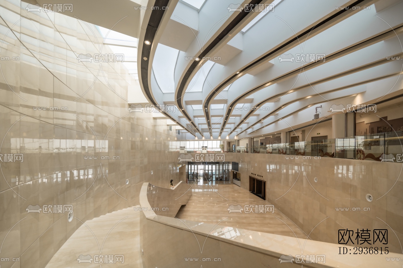 现代文体建筑效果图下载（渲染图7）