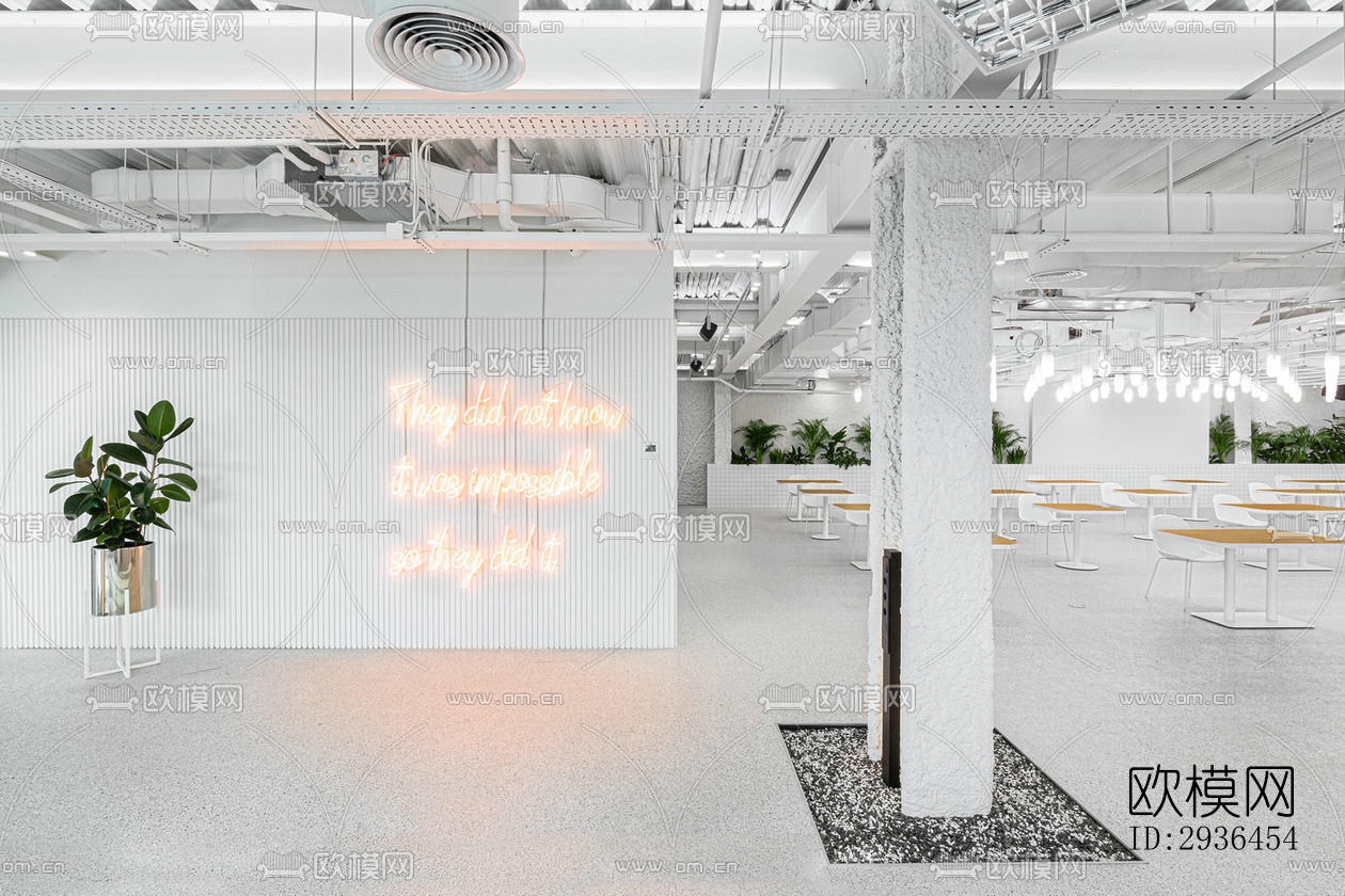 现代办公区效果图下载（渲染图15）