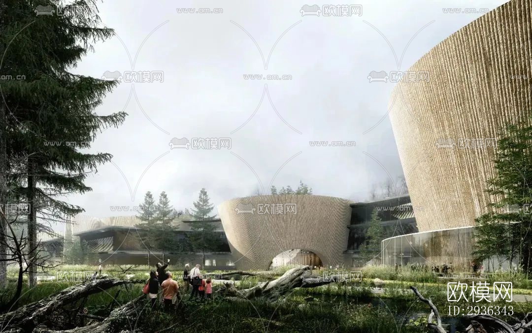 现代美术博物馆效果图下载（渲染图2）