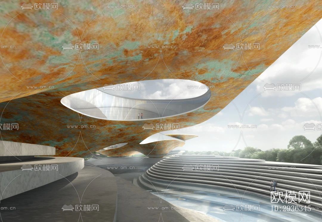 现代美术博物馆效果图下载（渲染图3）