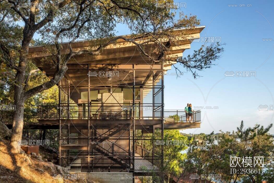 工业风居住建筑效果图下载（渲染图12）