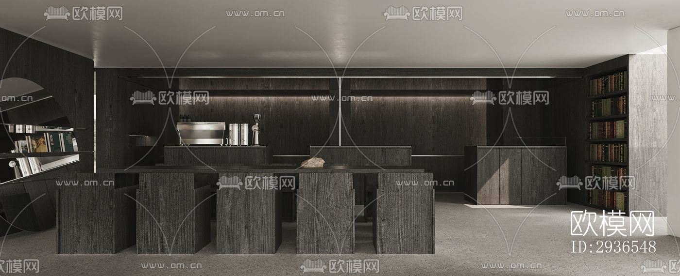 现代商务大堂效果图下载（渲染图7）