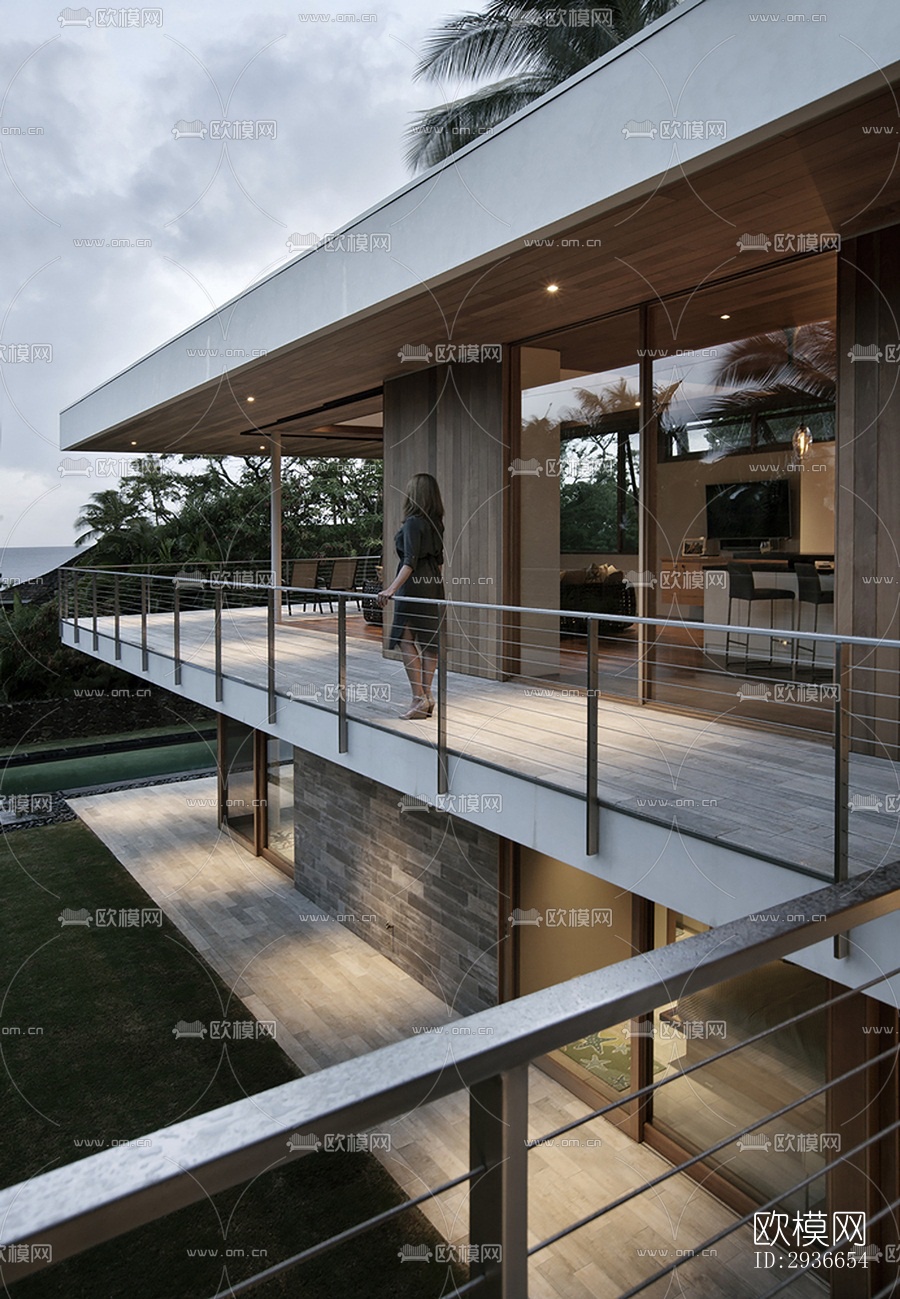 现代居住建筑效果图下载（渲染图5）