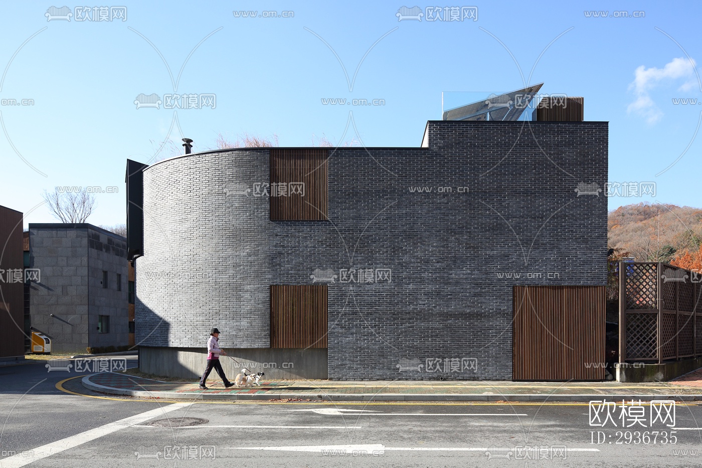 现代居住建筑效果图下载（渲染图7）