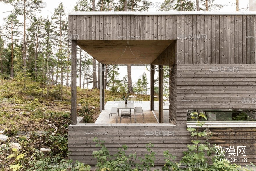 现代居住建筑效果图下载（渲染图14）