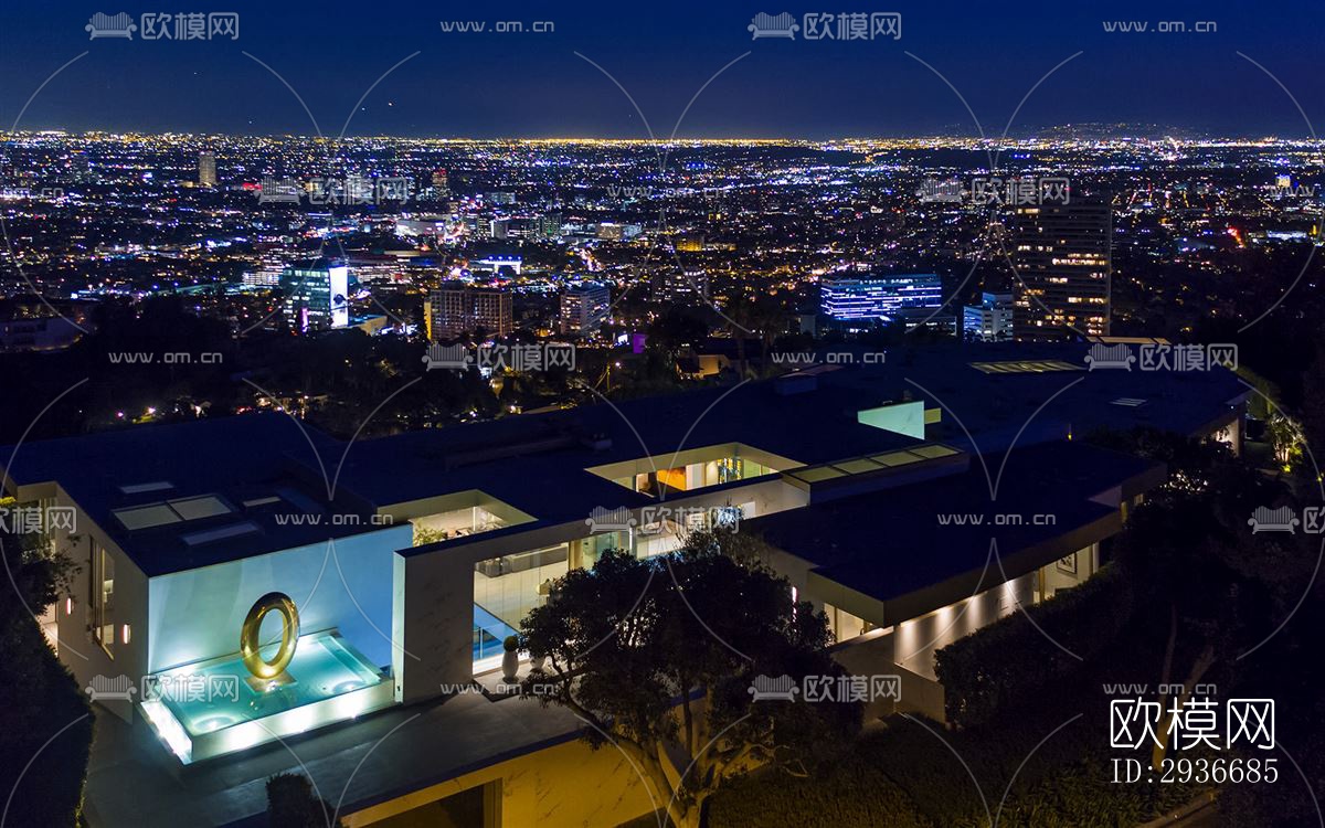 现代居住建筑效果图下载（渲染图14）