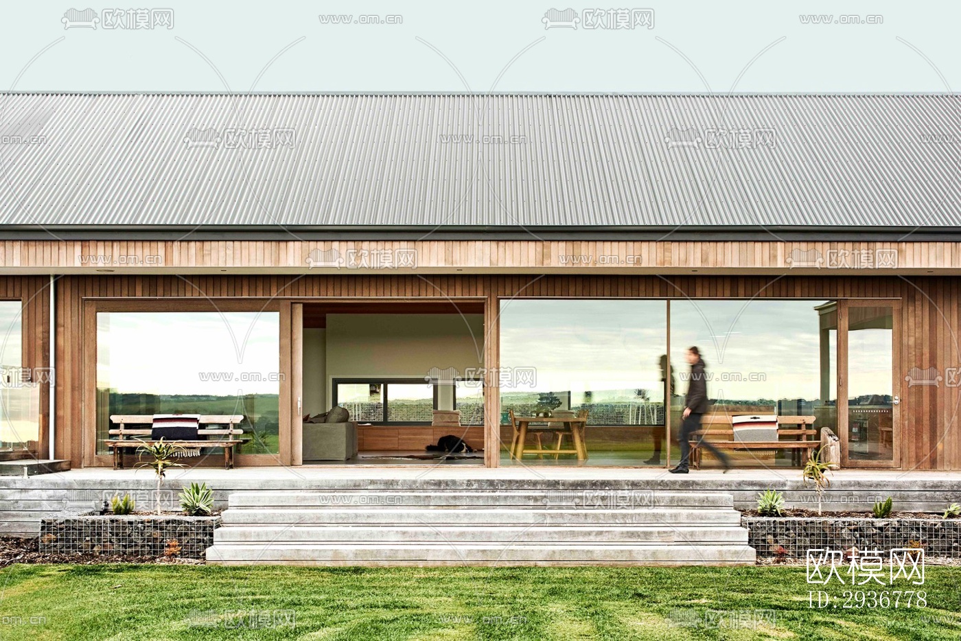 现代居住建筑效果图下载（渲染图7）