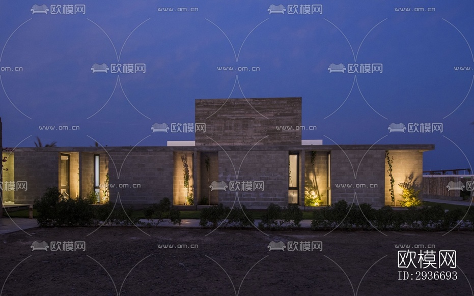 现代居住建筑效果图下载(渲染图8)