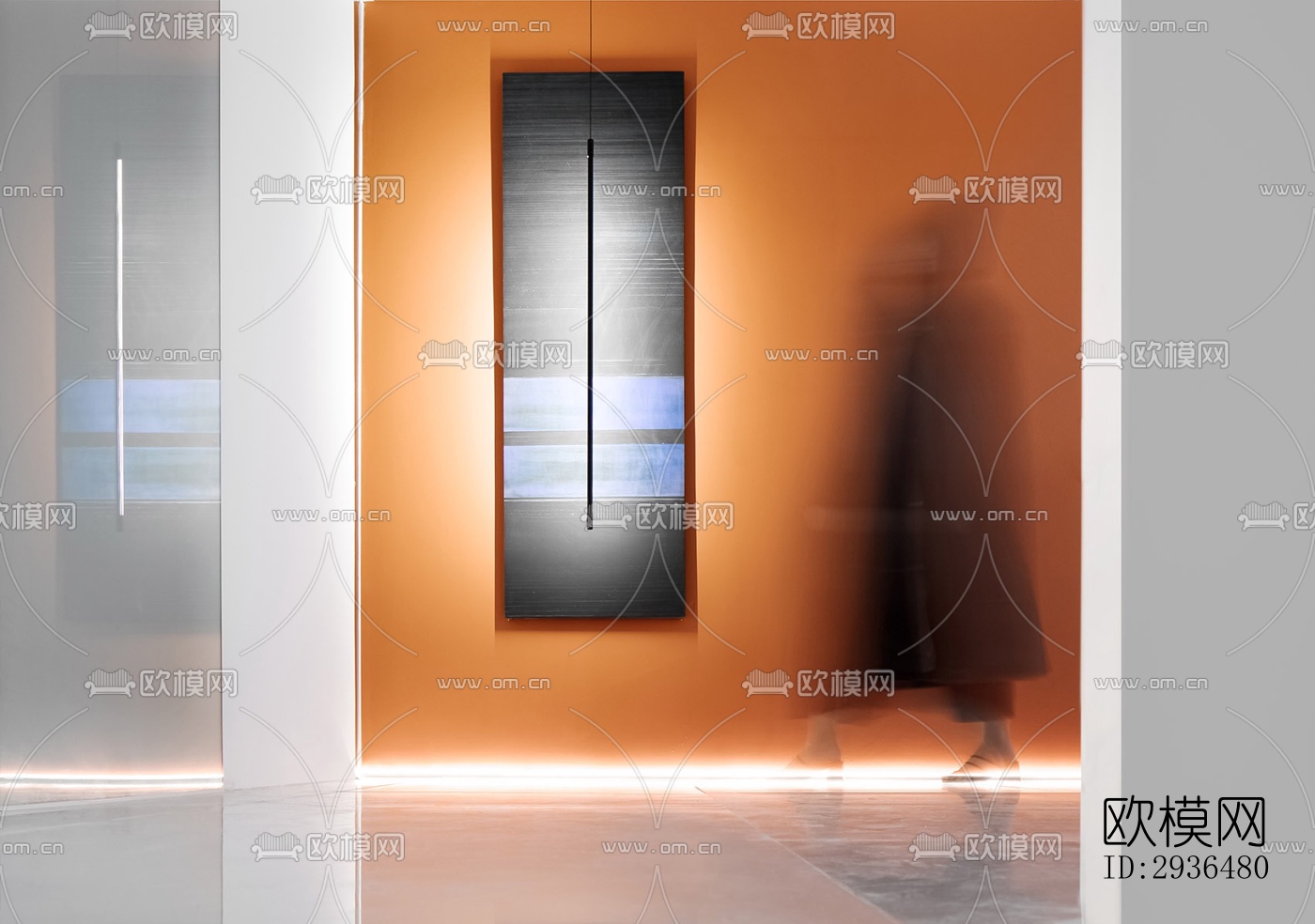 现代办公区效果图下载（渲染图12）