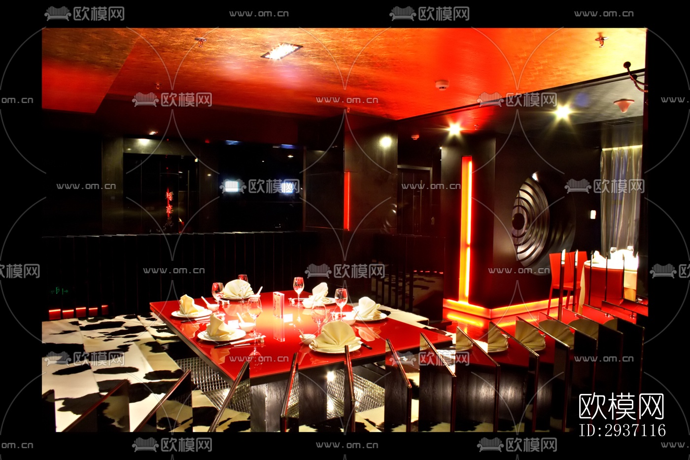 后现代西餐厅效果图下载（渲染图11）