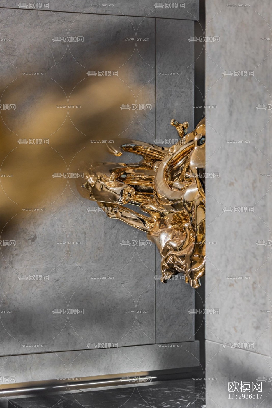 现代办公区效果图下载（渲染图11）