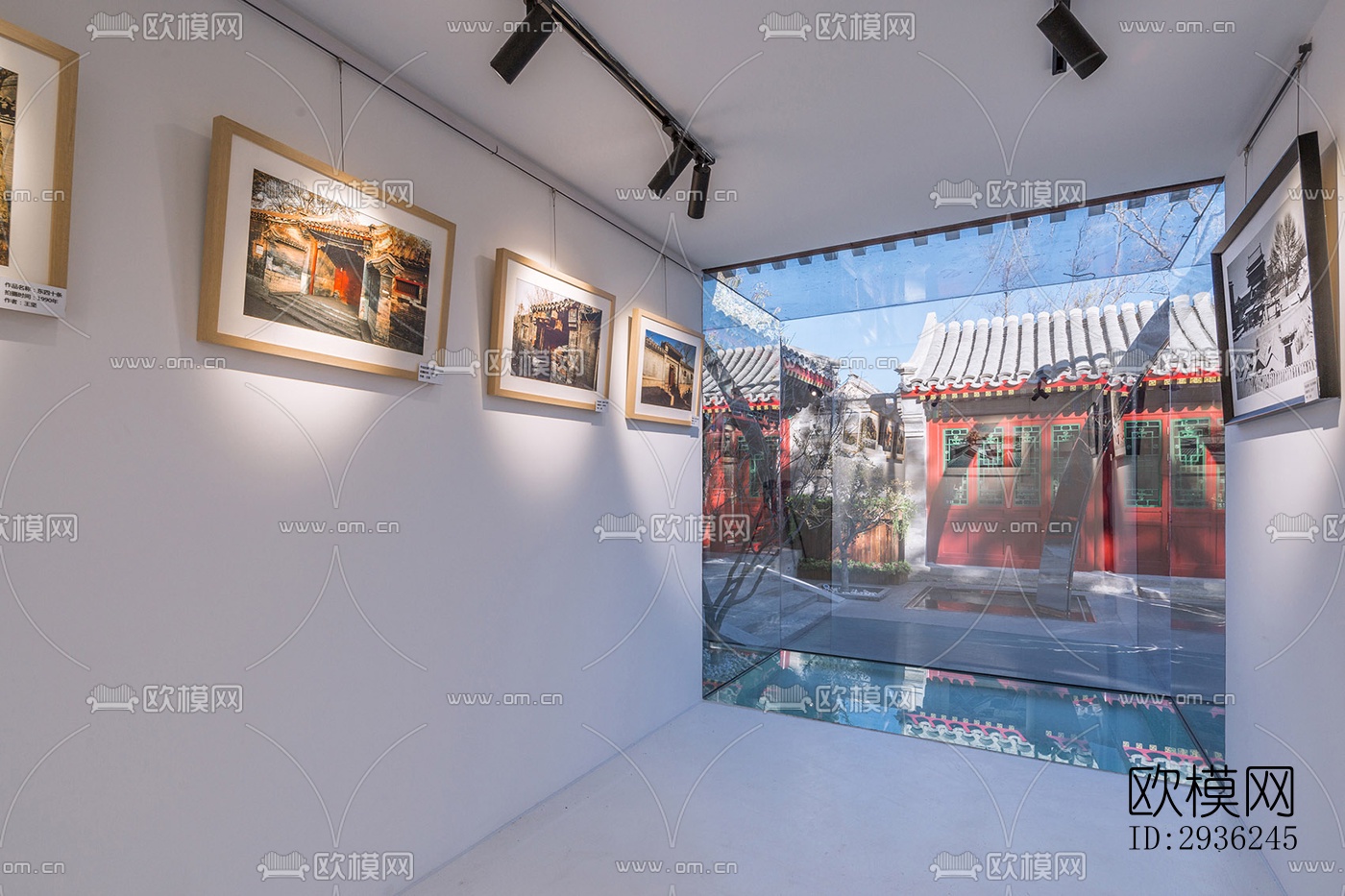 中式美术博物馆效果图下载（渲染图2）