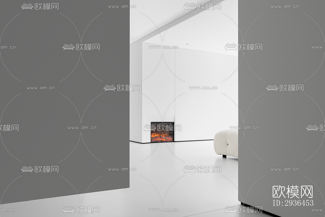 现代办公区效果图下载（渲染图16）