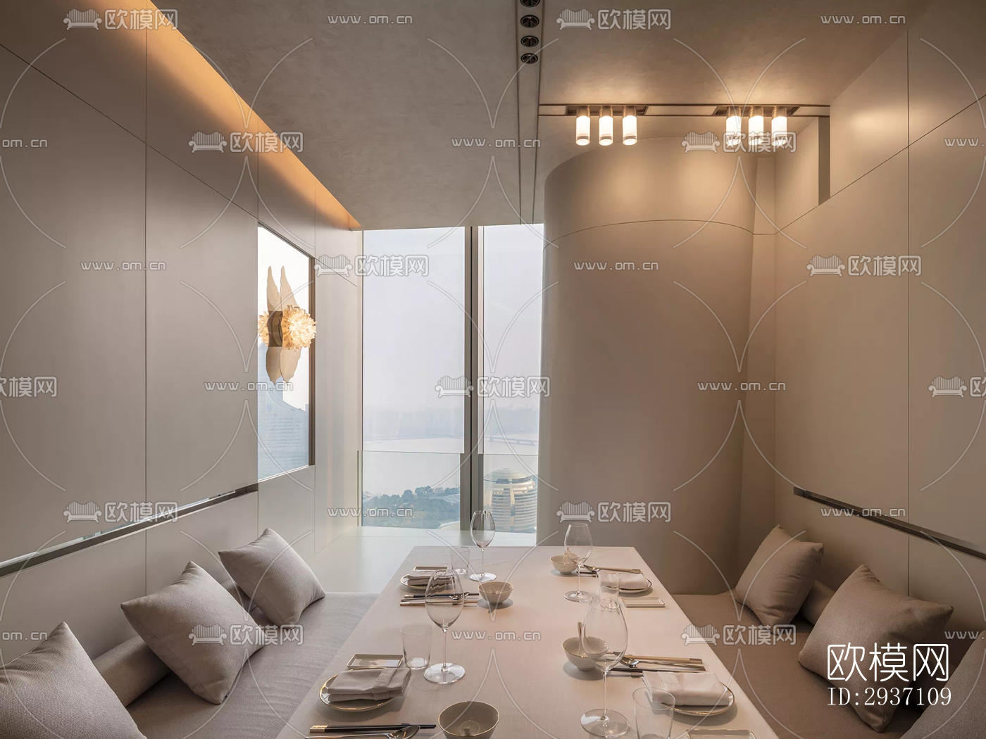 侘寂西餐厅效果图下载（渲染图18）