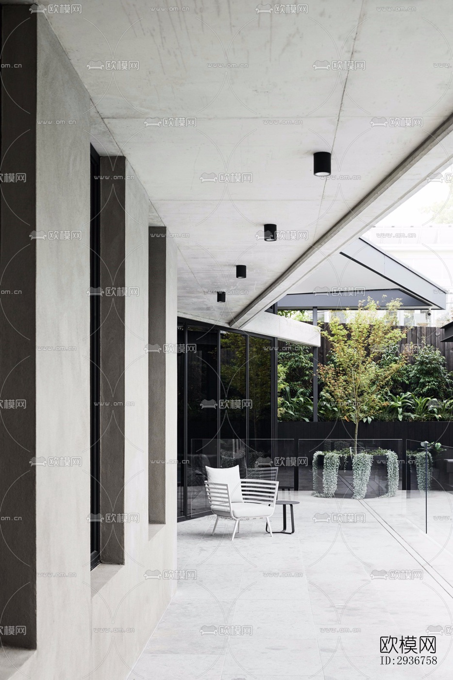 现代居住建筑效果图下载（渲染图12）