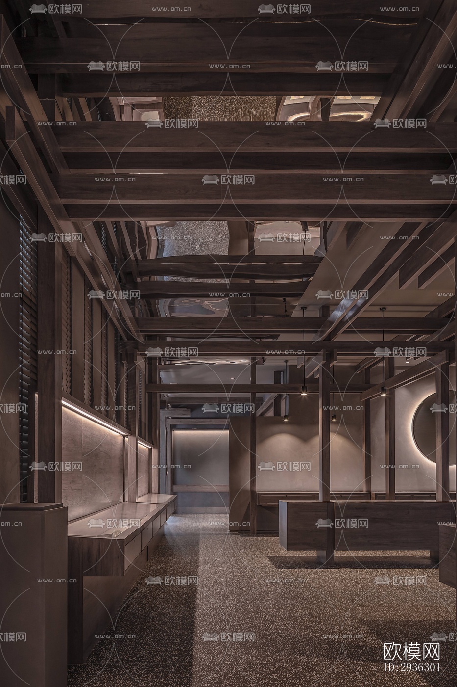 新中式美术博物馆效果图下载（渲染图5）