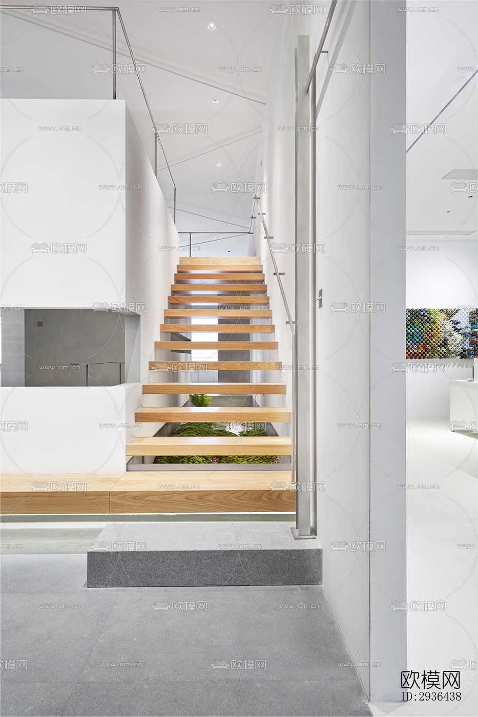 工业风办公区效果图下载（渲染图18）