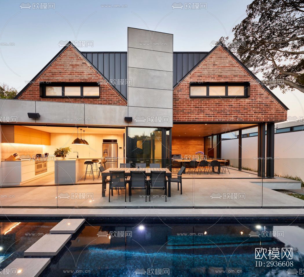 工业风居住建筑效果图下载（渲染图17）