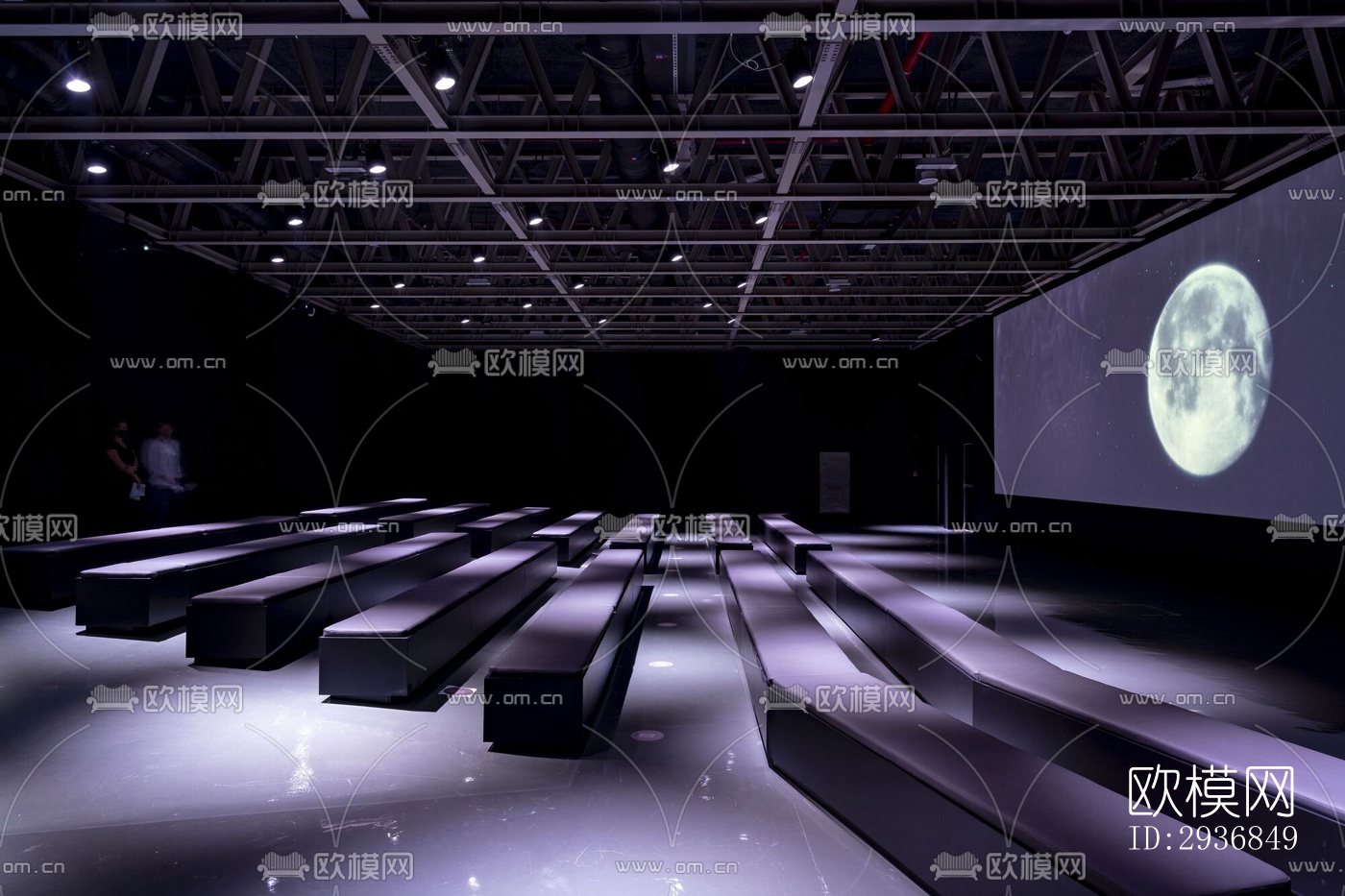 现代文体建筑效果图下载（渲染图2）