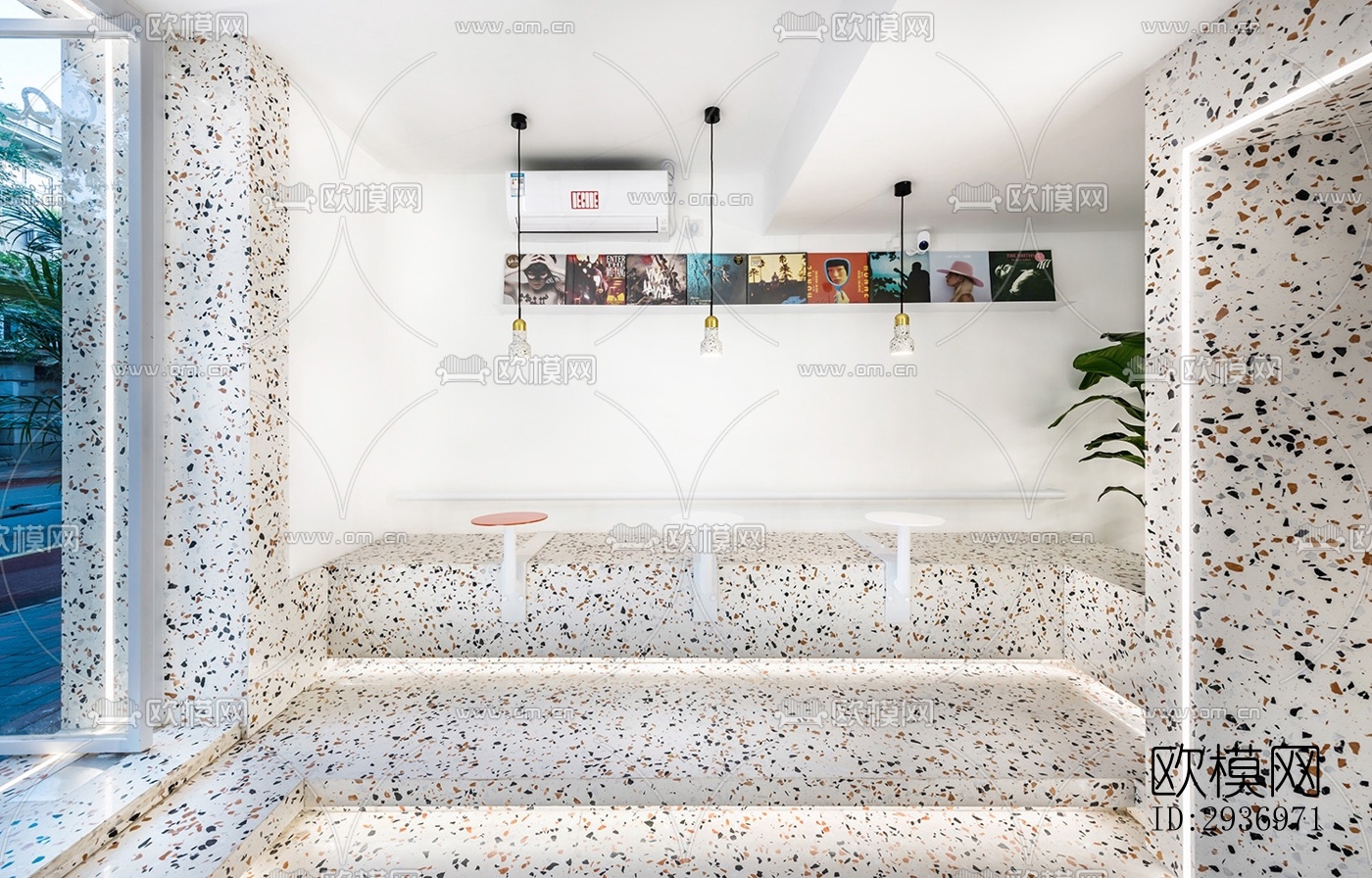 北欧咖啡奶茶效果图下载（渲染图3）