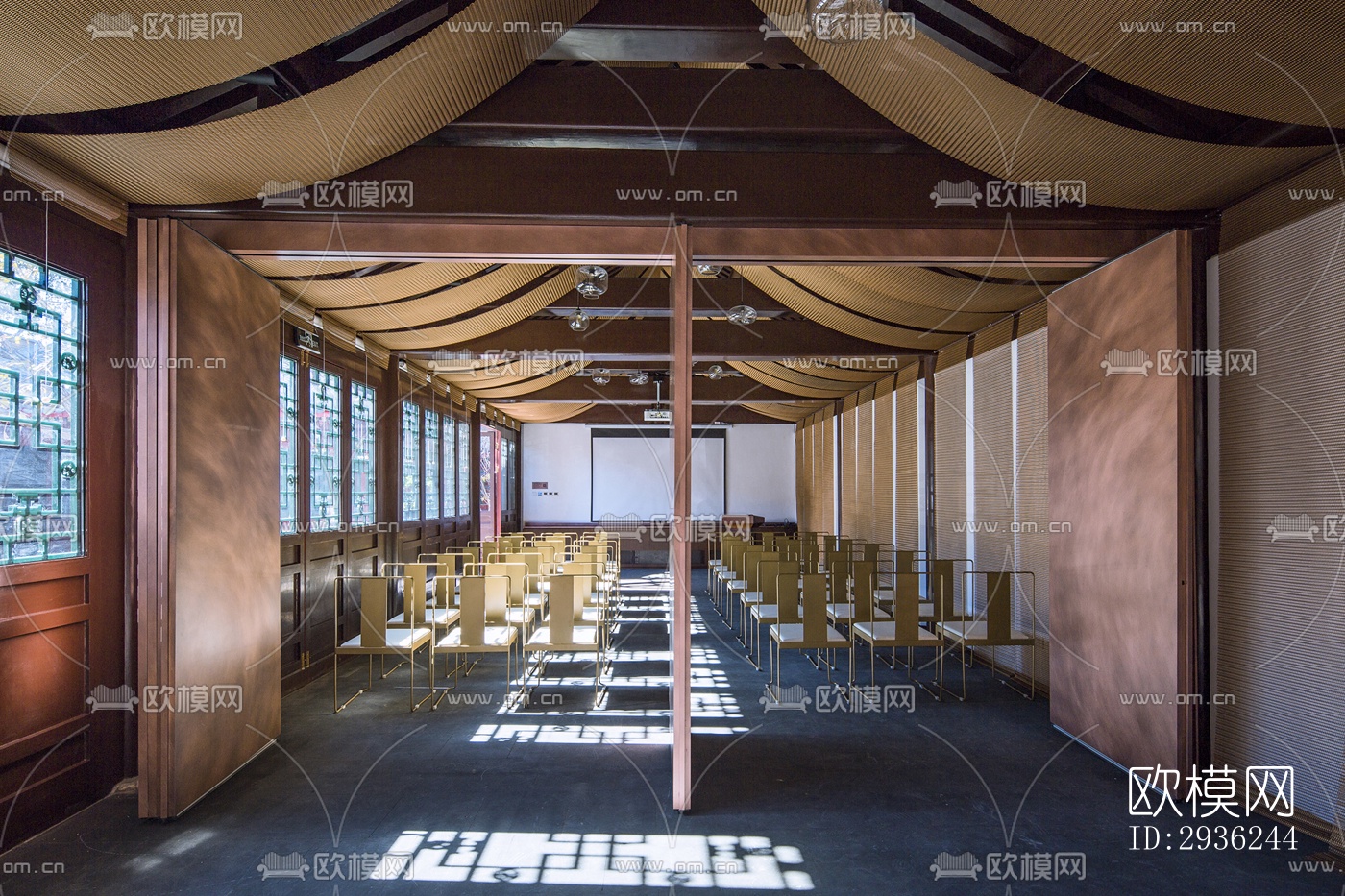 中式美术博物馆效果图下载（渲染图14）