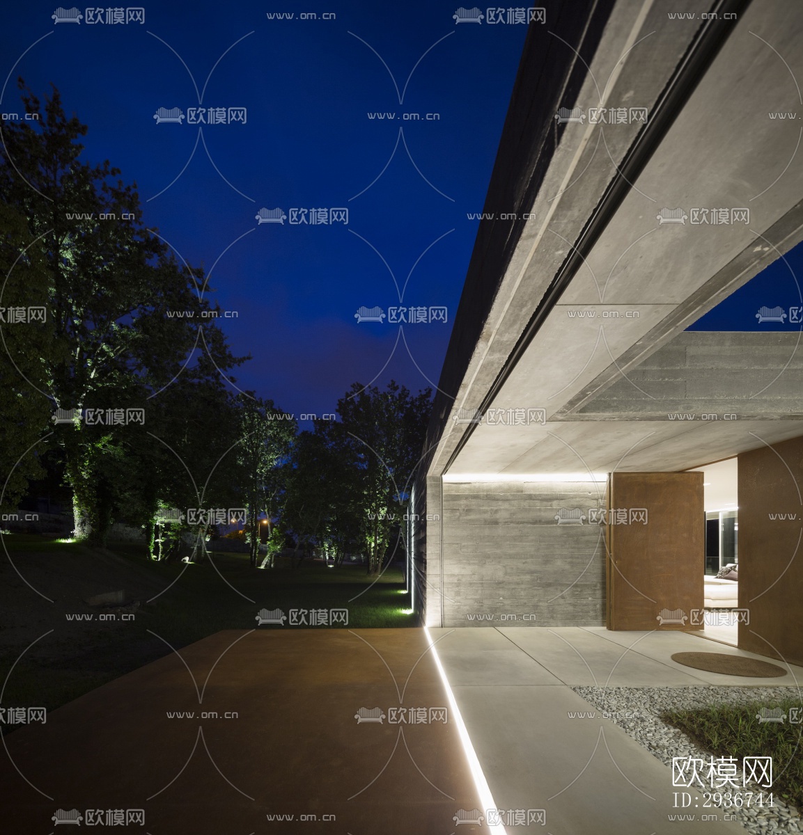 现代居住建筑效果图下载（渲染图7）