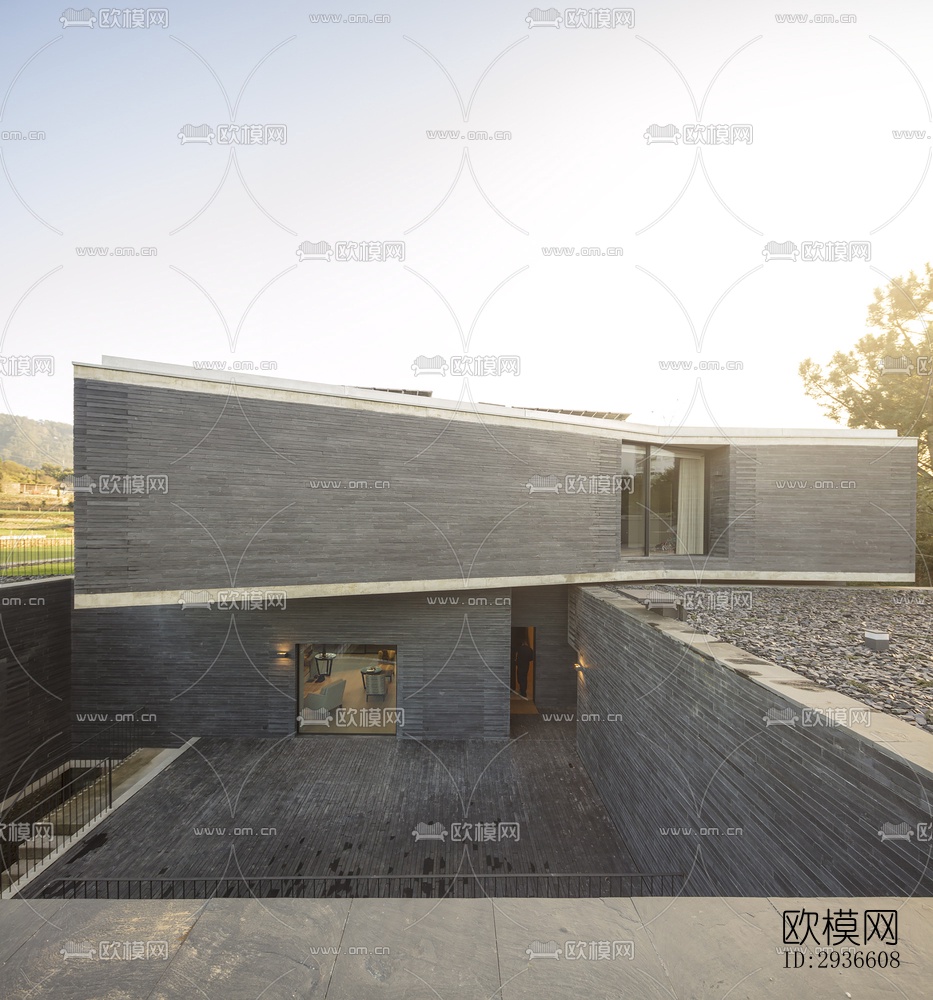 工业风居住建筑效果图下载（渲染图18）