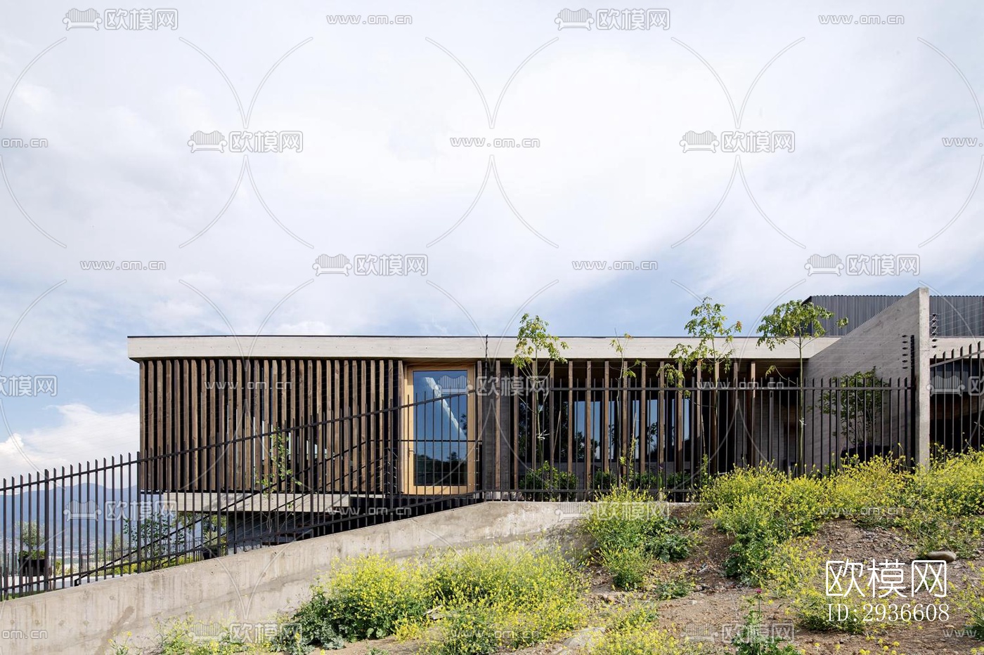 工业风居住建筑效果图下载（渲染图6）